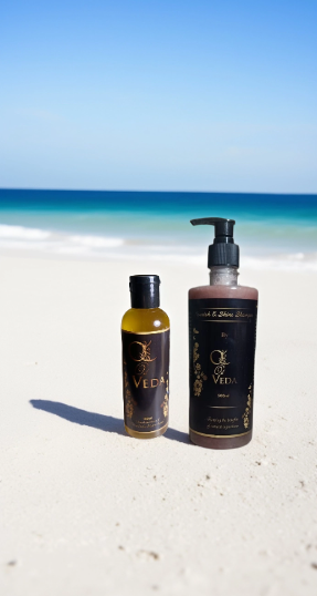 Oil Veda Hair Oil and Nourish & Shine Shampoo combo